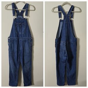 Gap Cropped Straight Leg Cotton Overalls Size XS
